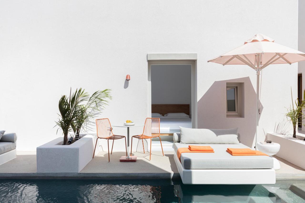 Viva Nove Suites Kamari  Bagian luar foto